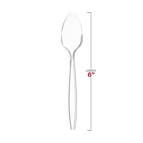Clear Plastic Disposable Spoons (1000 Spoons) {3}