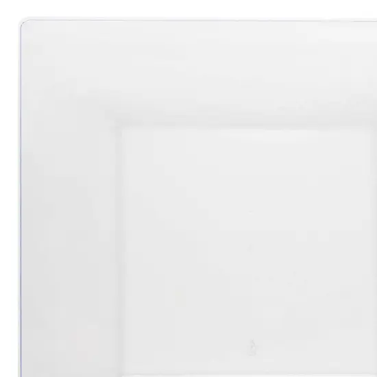 Clear Square Plastic Pastry Plates - 4.5" (240 Plates) {1}