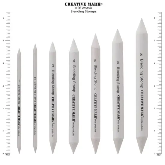 Creative Mark Blending Stumps - Solid Double-Ended Blending Stumps For Blending Charcoal, Pencils, Pastels, and More {3}