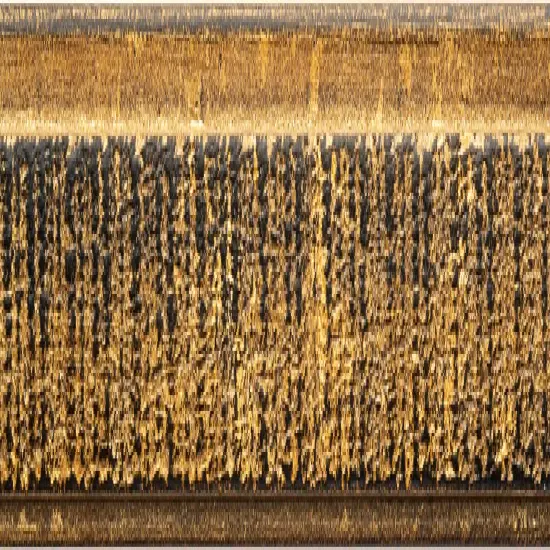 Panoramic Textured Gold Picture Frame - UV Acrylic, Foam Board Backing, Hanging Hardware {3}