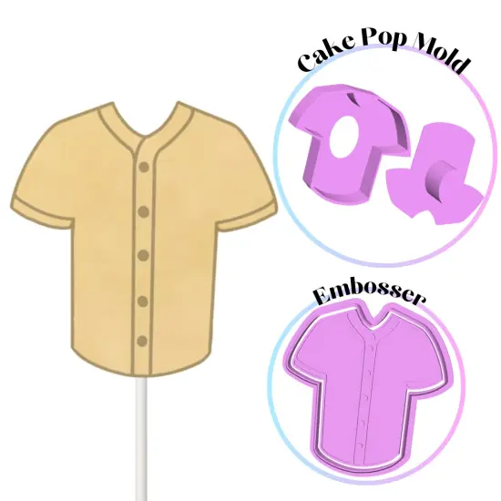 Jersey Cake Pop Mold with Cutter fondant Embosser {2}