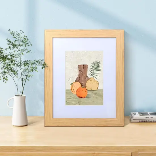 5x7 Picture Frame, 4 Pack Plastic 5x7 inch Wood Grain Picture Frames {5}