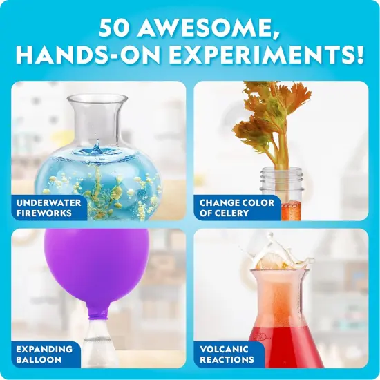 National Geographic Kids Junior Chemistry Set - Complete Early Learning Lab Kit with 50 Science Experiments for Kids and 20+ Lab Tools, Kids Chemistry Set, Science Experiments for Kids 4-6 {3}