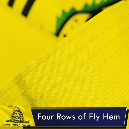 Gadsden (Dont Tread On Me) Flag 75D Printed Polyester 3x5 Ft {5}