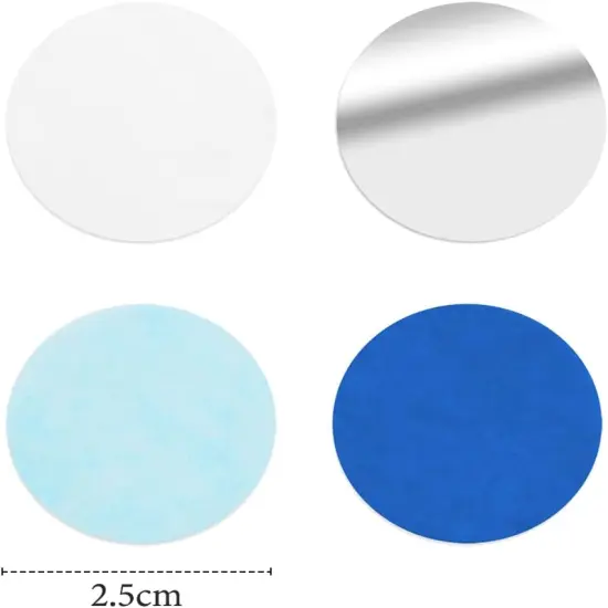 Confetti, Table Confetti, 1.76 Oz Confetti Paper, Diameter 1 inch / 2.5 Cm, Confetti Dots, Table Confetti Circles, Birthday Wedding Confetti, Round Tissue Paper, Blue Silver Confetti {2}