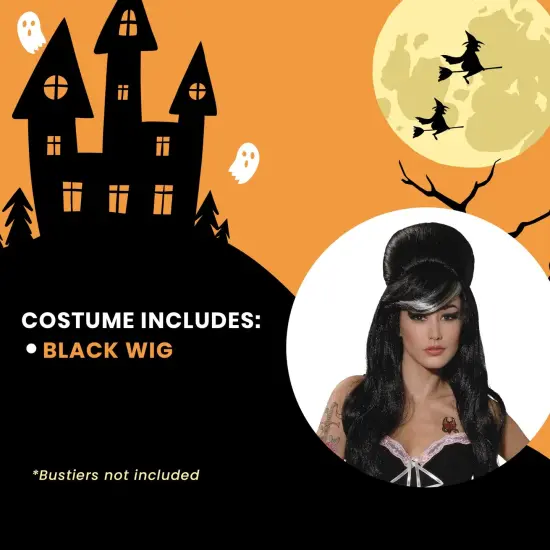 Betty Blues Black Costume Wig {4}