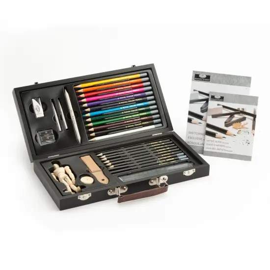 RSET-DS3000 | Essentials&trade; 32pc Sketching & Drawing Travel Art Set {5}