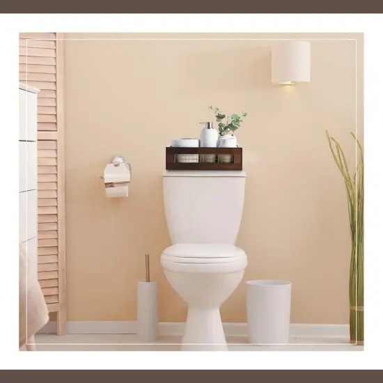 Wooden Countertop Baskets Set of 2 for Kitchen, Bathroom, Pantry|Wall Mount Upgrade with Full Accessories| Rustic Nesting Boxes|Wooden Organizer Crates for Fruit, Vegetables, Produce, Bread {3}