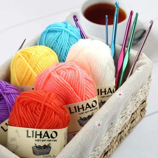 12 Skeins Mini Yarn for Knitting Crochet Craft {3}