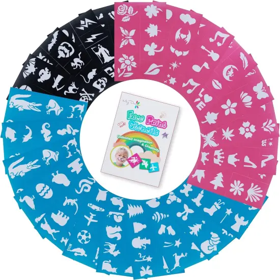 180PCS Face Painting Stencils {1}