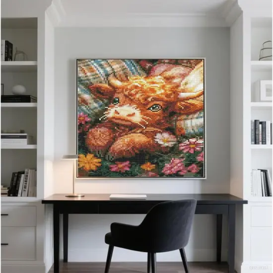 12x16inch - Highland Cow Diamond Painting Kits for Adults Beginner {5}