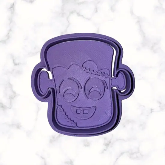 Frankenstein Cookie Cutter with Stamp Option {3}