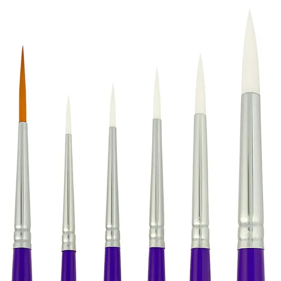 Lines and Swirls 6 Face Painting Brush Set {2}