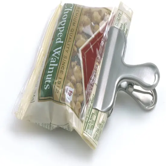 Norpro Stainless Steel Food Storage Mini Bag Clips - 2 Pack {4}