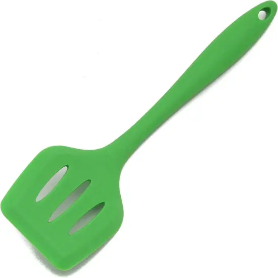 Chef Craft 12" Premium Heat Resistant Silicone Slotted Turner Spatula Periwinkle {6}