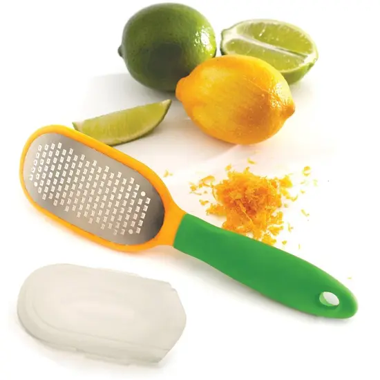 Norpro Grip-EZ Laser Etched Stainless Steel Blade Citrus Zester Grater with Sheath {5}