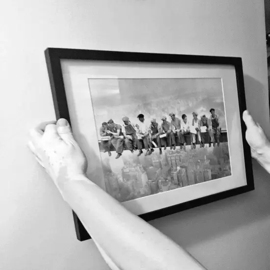 Framed 18x24 New York City Art Print - Iconic View from a Skyscraper {2}