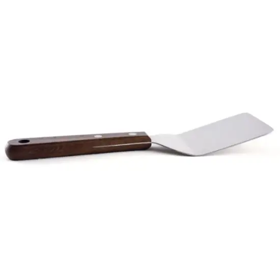 Norpro 7.5" Long Mini Stainless Steel Turner Spatula with Wood Handle - Great for Brownies, Cookies and Other Baked Goods {4}