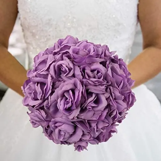 100-Pack: Lush Lilac Silk Rose Picks, 8" Stems, 3" Wide by Floral Home&reg; {5}