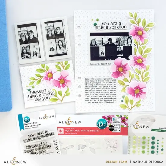 Dynamic Duo: Painted Blossoms Add-On Die Set {6}