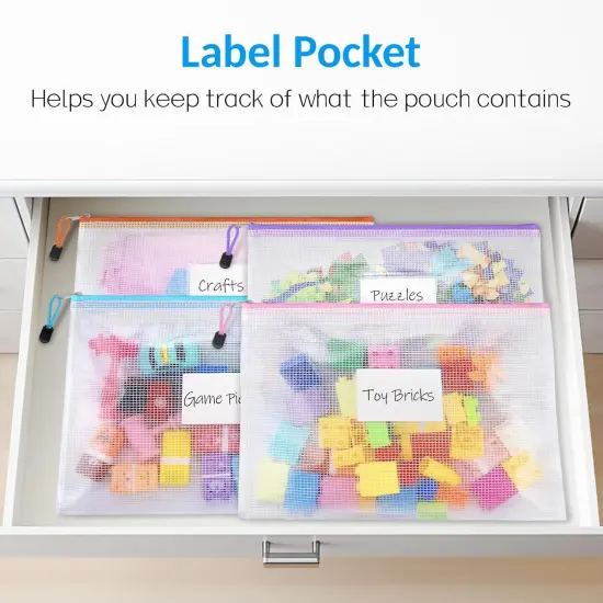 20 Pack Mesh Zipper Pouch Bags {2}