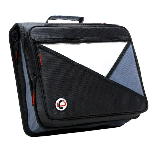 Case·it Universal Laptop Zipper Binder, O-Ring, 2 Inches, Jet Black {1}