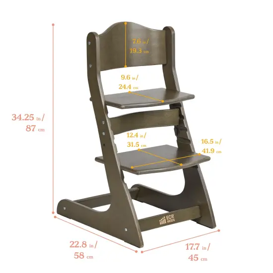 Grows with Me Chair, Transitional Chair Grey Wash {2}