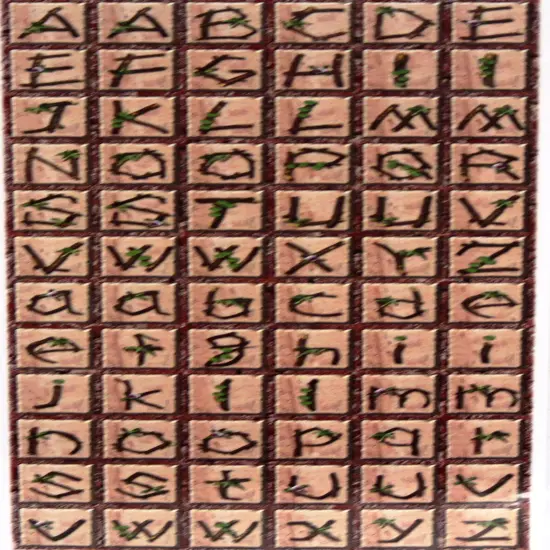 Designer Twig Alphabet Stickers {1}