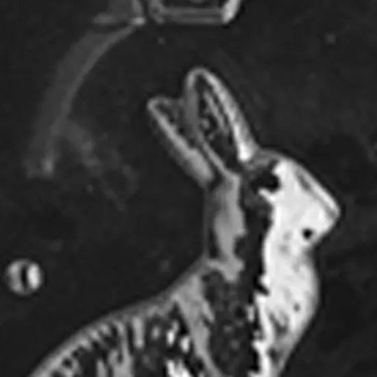 3D Sitting Bunny with Basket Chocolate Mold for Easter Treats {3}