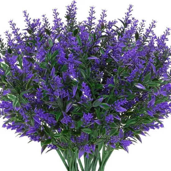 4pcs 7 Heads Artificial Wheat Grass Bouquet for Weddings Blue {1}