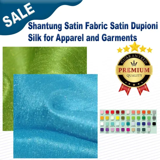 Shantung Satin Fabric Satin Dupioni Silk for Apparel and Garments 60" wide Avocado {2}
