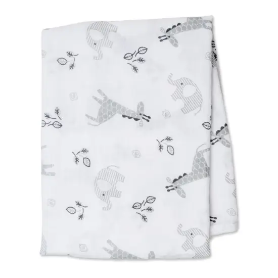 Afrique Cotton Muslin Baby Swaddle by Lulujo {1}