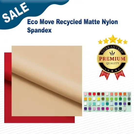 Eco Move Recycled Matte Nylon Spandex Mocha {2}
