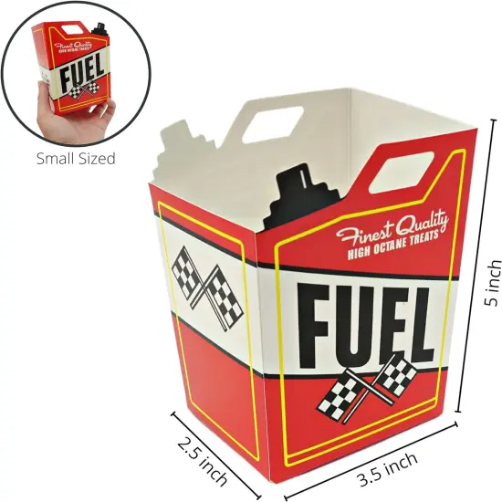 4E's Novelty 24 Race Car Popcorn Boxes w/ 24 Checkered Flags - Car Themed Party Decorations & Supplies {4}