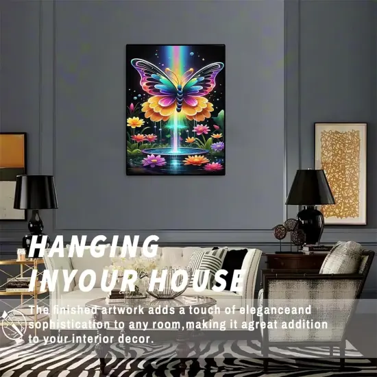 Butterfly Diamond Painting Kits for Adults-Butterfly Diamond Art Kits for Adults {5}