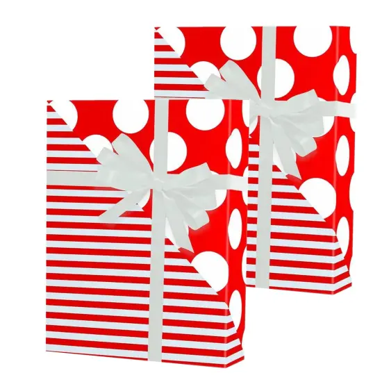 Striped Gift Wrap 30" x 417" Roll 60 lbs {5}