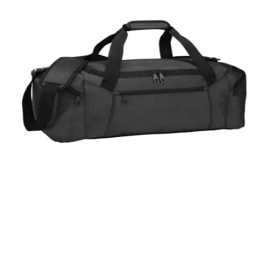 Port Authority® Form Duffel Durable, Spacious, and Comfortable Black {6}