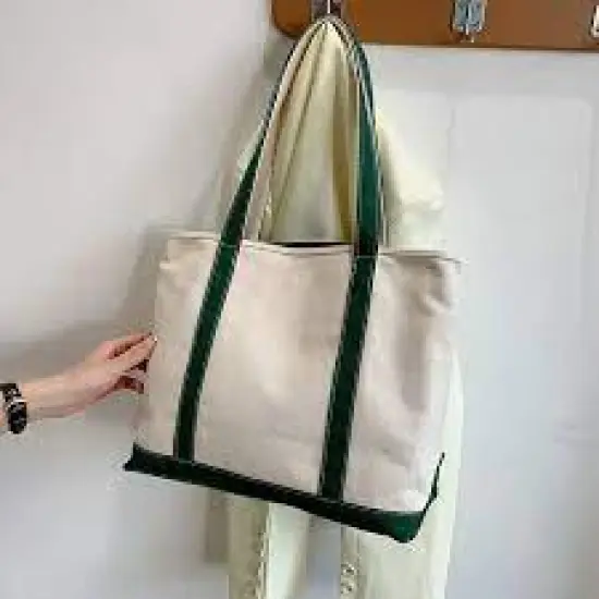 Liberty Bags&reg; Carmel Classic XL Cotton Canvas Resort Tote NATURAL/ BLACK {5}