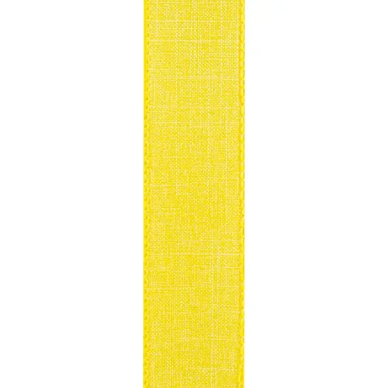 Every Day Linen Value Wired Edge Ribbon -- 1.5" x 10 yards -- Yellow Color {2}