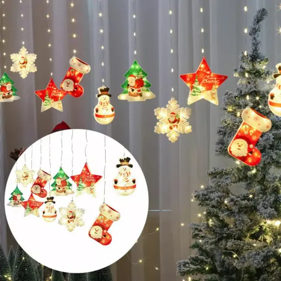 Kitcheniva Hanging Christmas Curtain Lights 10 Pcs {3}