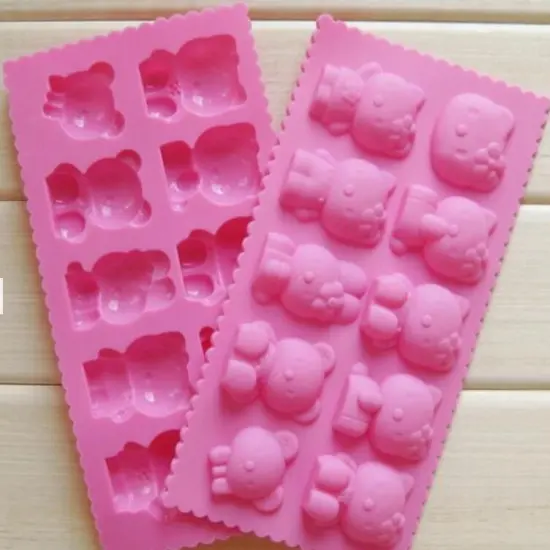 Cute Cat hk Silicone Mold #1 {1}
