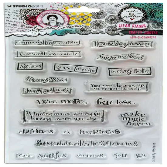 Art By Marlene Signature Collection Stamp-Nr. 746, Crafty Quotes {1}