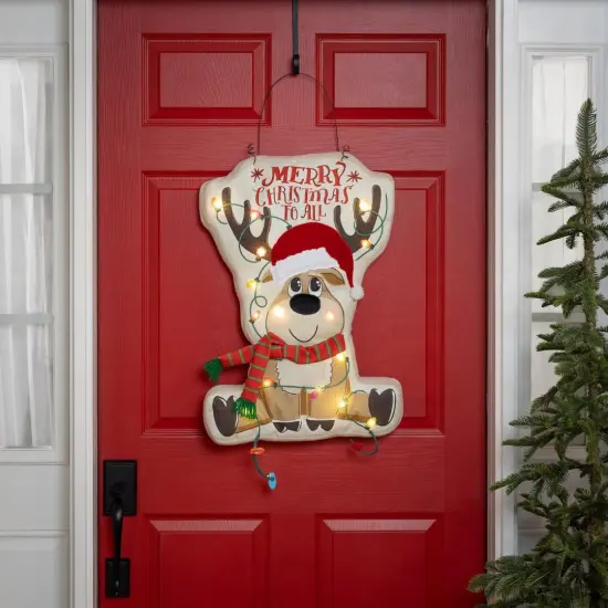 Christmas Merry Christmas To All Door Decoration Light Up {2}