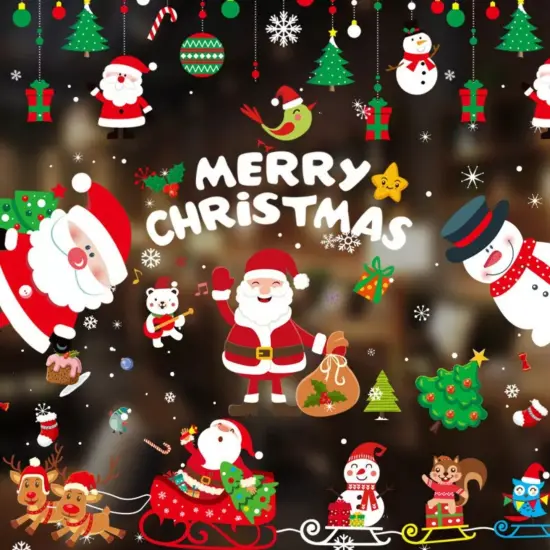 Kitcheniva Merry Christmas Window Stickers Shop Wall Decor {2}