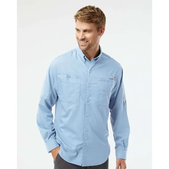 Paragon&reg; Kitty Hawk Performance Long Sleeve Fishing Shirt Navy {3}