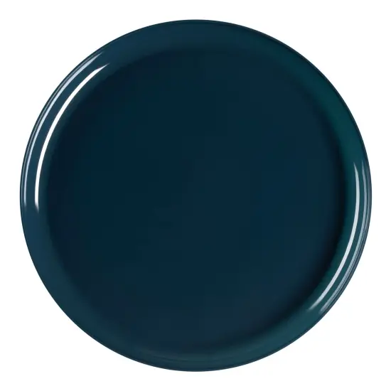 Navy Flat Round Disposable Plastic Appetizer/Salad Plates - 8.5" (120 Plates) {2}