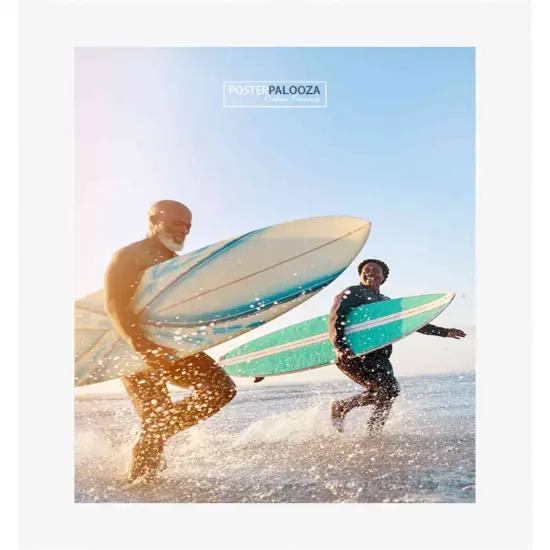 Photo Size Slim Profile White Frame - UV Acrylic, Foam Board Backing, Hanging Hardware {4}