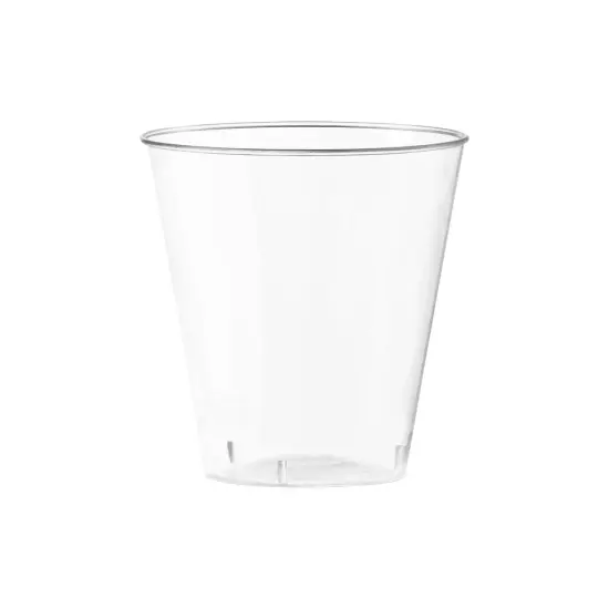 Clear Round Plastic Disposable Shot Glasses - 2 oz. (1200 Glasses) {1}