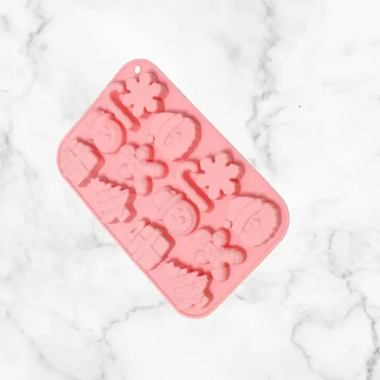 ChristmasSanta Claus Gingerbread Snowman Silicone Mold {4}