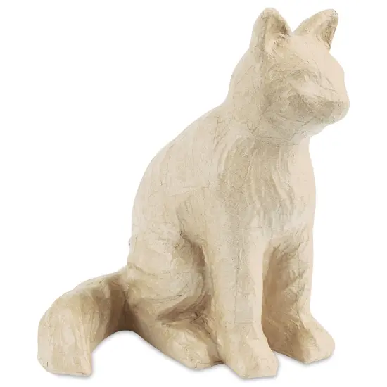 DecoPatch Large Paper Mache Animal - Sitting Cat {1}